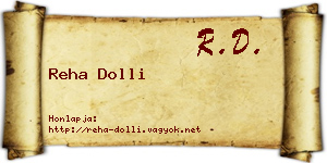 Reha Dolli névjegykártya